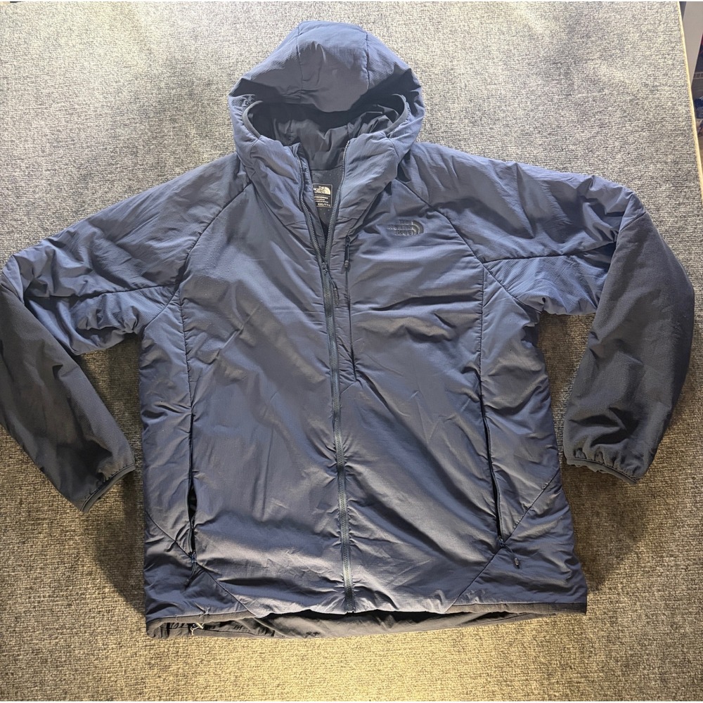 The North Face Ventrix Hooded Jacket Mens XXL Blue Grey Ripstop Insulated Puffer